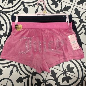 NWT JUICY COUTURE SHORTS in Pink & Black in size Small